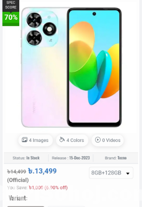 Tecno Spark 20c